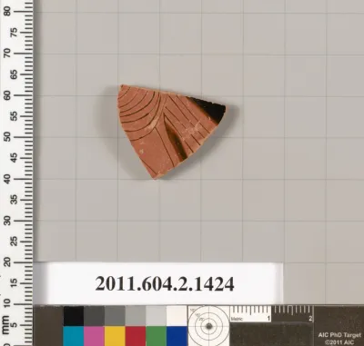 Terracotta fragment of a skyphos (deep drinking cup)