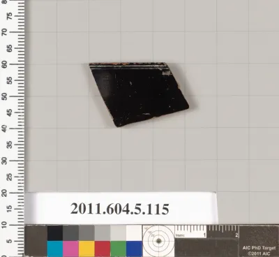 Terracotta rim fragment of a stemless kylix (drinking cup)?