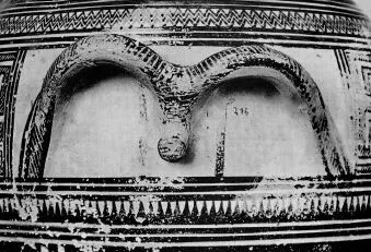 AMPHORA, BELLY-HANDLED (ATHENIAN GEOMETRIC)