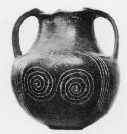 AMPHORA, BELLY (ETRUSCAN, BUCCHERO)