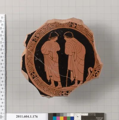 Terracotta fragment of a kylix (drinking cup)