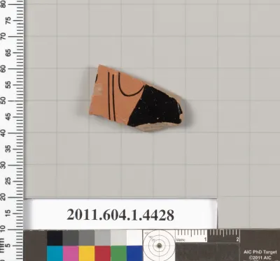 Terracotta fragment of a kylix (drinking cup)