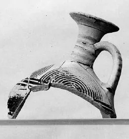 LEKYTHOS, FRAGMENT (ATHENIAN GEOMETRIC)