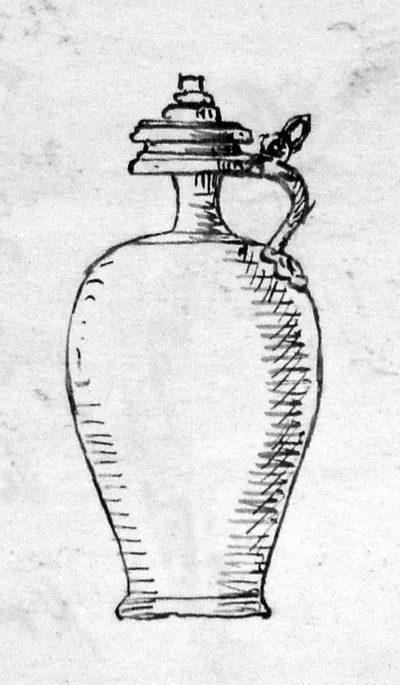 Ölkännchen mit Deckel