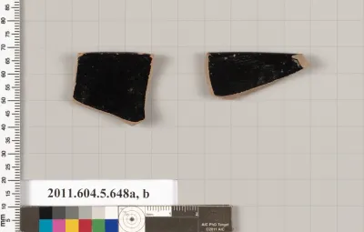 Terracotta rim fragments of kylikes (drinking cups)