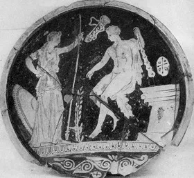 PLATE (ATHENIAN, RED-FIGURE)