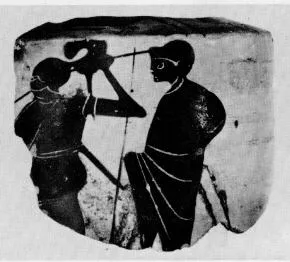 LEKYTHOS, FRAGMENT (ATHENIAN, BLACK-FIGURE)