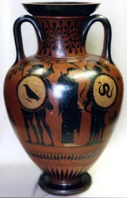 AMPHORA, NECK (ATHENIAN, BLACK-FIGURE)