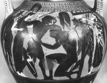 AMPHORA, BELLY, TYPE A (ATHENIAN, BLACK-FIGURE)