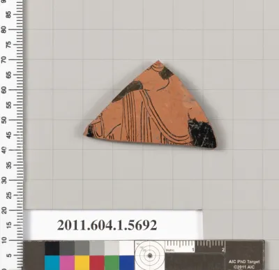 Terracotta fragment of a kylix (drinking cup)