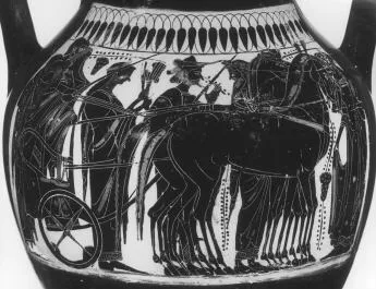 AMPHORA, BELLY, TYPE B (ATHENIAN, BLACK-FIGURE)