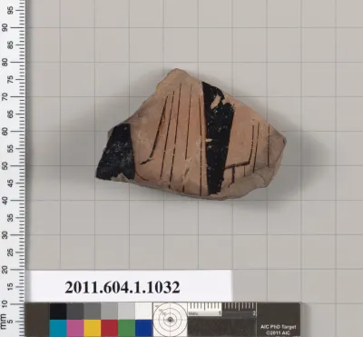 Terracotta fragment of a kylix (drinking cup)