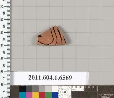 Terracotta fragment of a kylix (drinking cup)