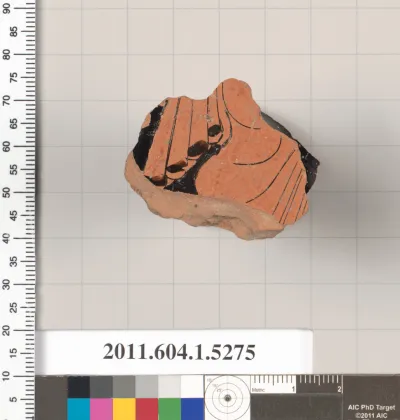 Terracotta fragment of a kylix (drinking cup)