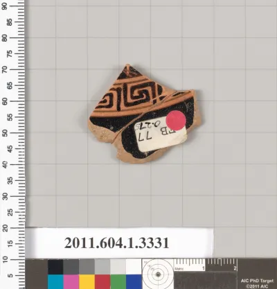 Terracotta fragment of a kylix (drinking cup)