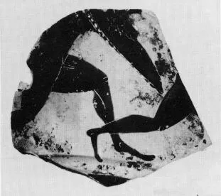 LEKYTHOS (?), FRAGMENT (ATHENIAN, BLACK-FIGURE)
