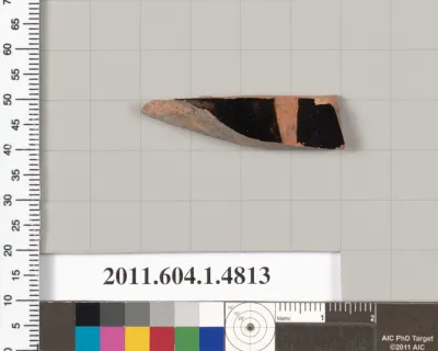 Terracotta fragment of a kylix (drinking cup)