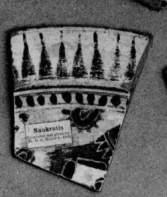 PLATE, FRAGMENT (EAST GREEK, NAUCRATITE, BLACK-FIGURE)