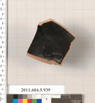 Terracotta fragment of a kylix (drinking cup)