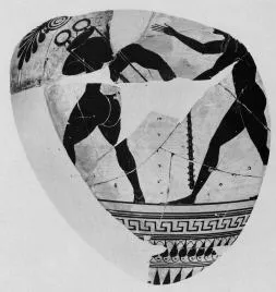 AMPHORA, NECK, FRAGMENT (ATHENIAN, BLACK-FIGURE)