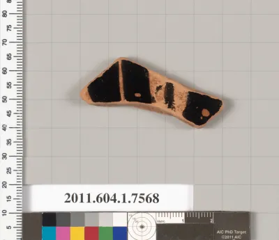 Terracotta fragment of a kylix (drinking cup)
