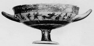CUP, LITTLE MASTER BAND (ATHENIAN, BLACK-FIGURE)