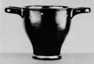 SKYPHOS (ATHENIAN, BLACK GLAZE)