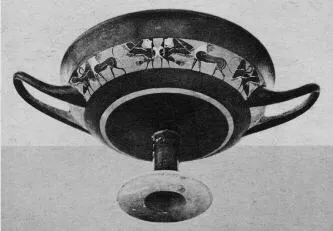 CUP, LITTLE MASTER BAND (ATHENIAN, BLACK-FIGURE)