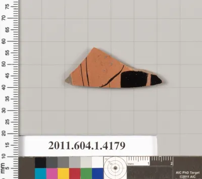 Terracotta fragment of a kylix (drinking cup)