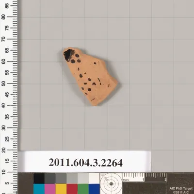 Terracotta fragment of a kylix (drinking cup)