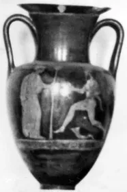 AMPHORA, NECK (ATHENIAN, RED-FIGURE)