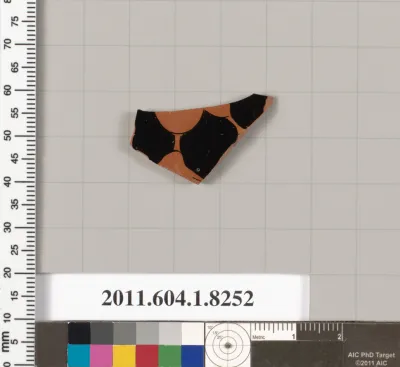 Terracotta fragment of a kylix (drinking cup)