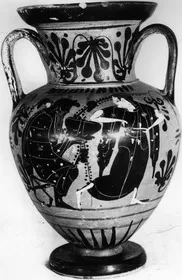 AMPHORA, NECK (ATHENIAN, BLACK-FIGURE)