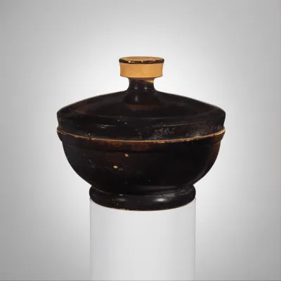 Terracotta covered bowl