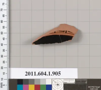 Terracotta fragment of a kylix (drinking cup)