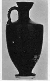 LEKYTHOS (ATHENIAN, BLACK GLAZE)