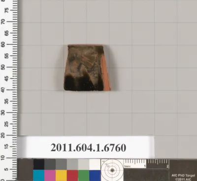 Terracotta rim fragment of a kylix (drinking cup)