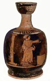 LEKYTHOS, SQUAT (ATHENIAN, RED-FIGURE)
