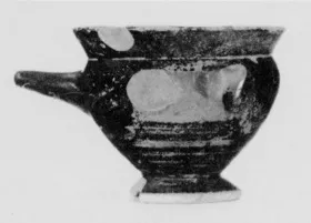 FEEDER (ATHENIAN, BLACK GLAZE)