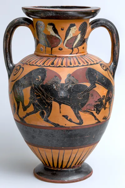 Terracotta neck-amphora (jar)