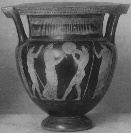KRATER, COLUMN (ATHENIAN, RED-FIGURE)