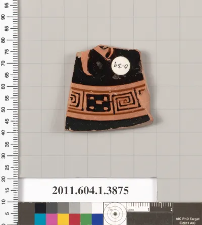 Terracotta fragment of a kylix (drinking cup)
