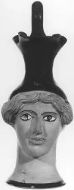 FIGURE VASE, OINOCHOE (ATHENIAN, RED-FIGURE)