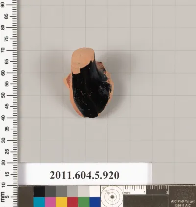 Terracotta fragment of a kylix (drinking cup)