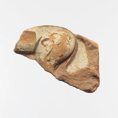 Fragment of a terracotta architectural tile