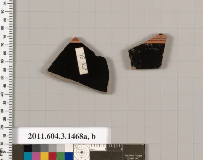 Terracotta fragments of skyphoi (deep drinking cups)