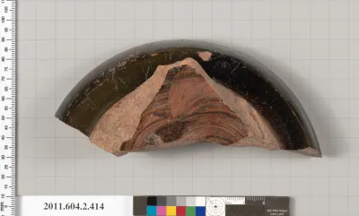 Terracotta fragment of a column-krater (bowl for mixing wine and water)