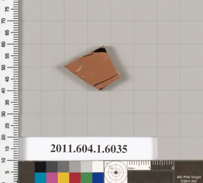 Terracotta fragment of a kylix (drinking cup)