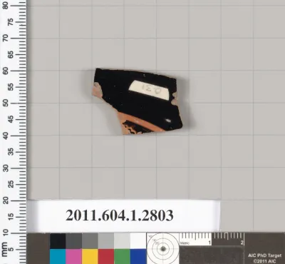 Terracotta fragment of a kylix (drinking cup)