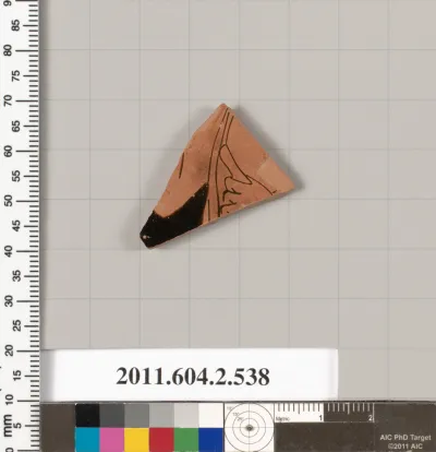 Terracotta fragment of a column-krater (bowl for mixing wine and water)